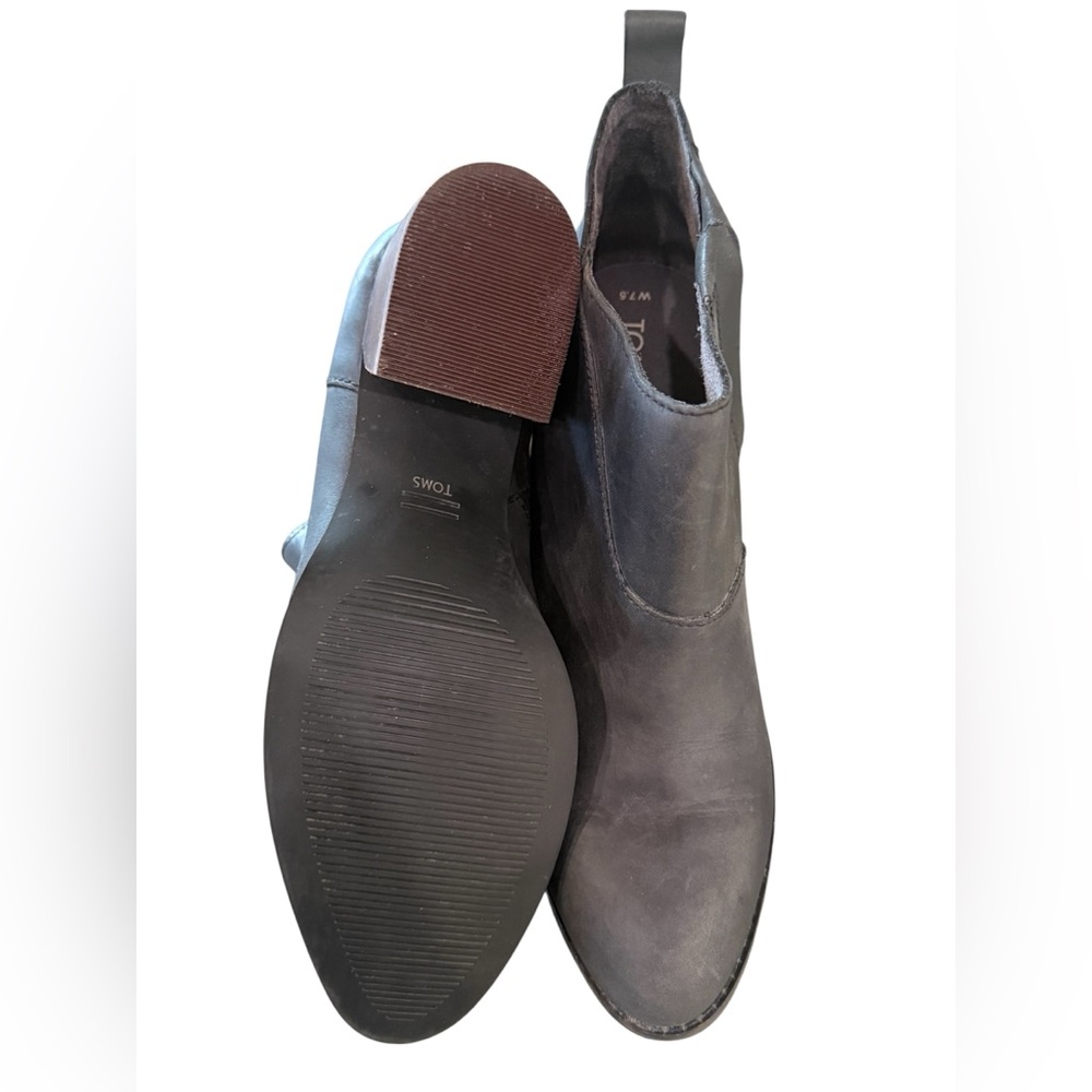 TOMS 263208 Womens Supple Leather Leilani Booties Black Size 575‎ M - Picture 6 of 7